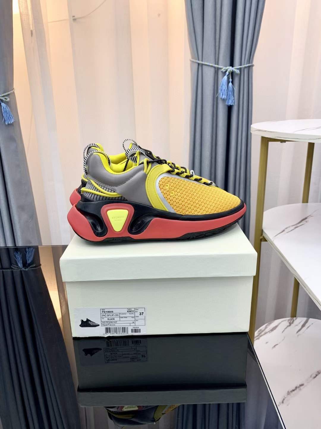 Men Women B*almain Top Sneakers