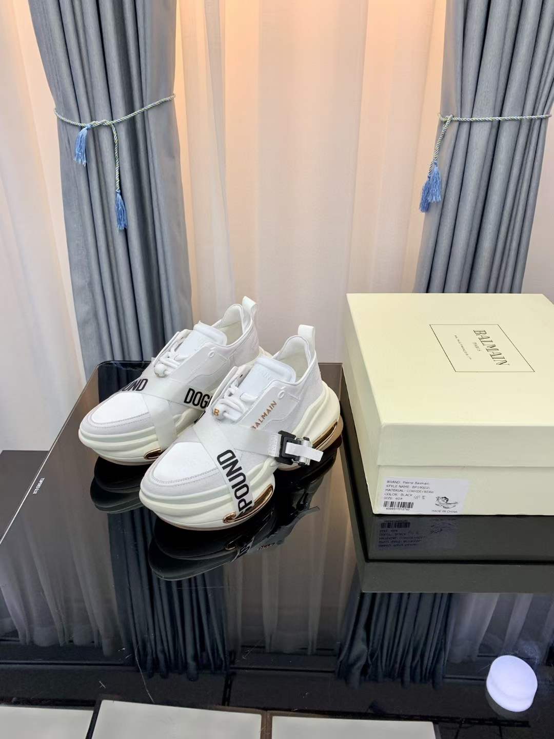 Men Women B*almain Top Sneakers