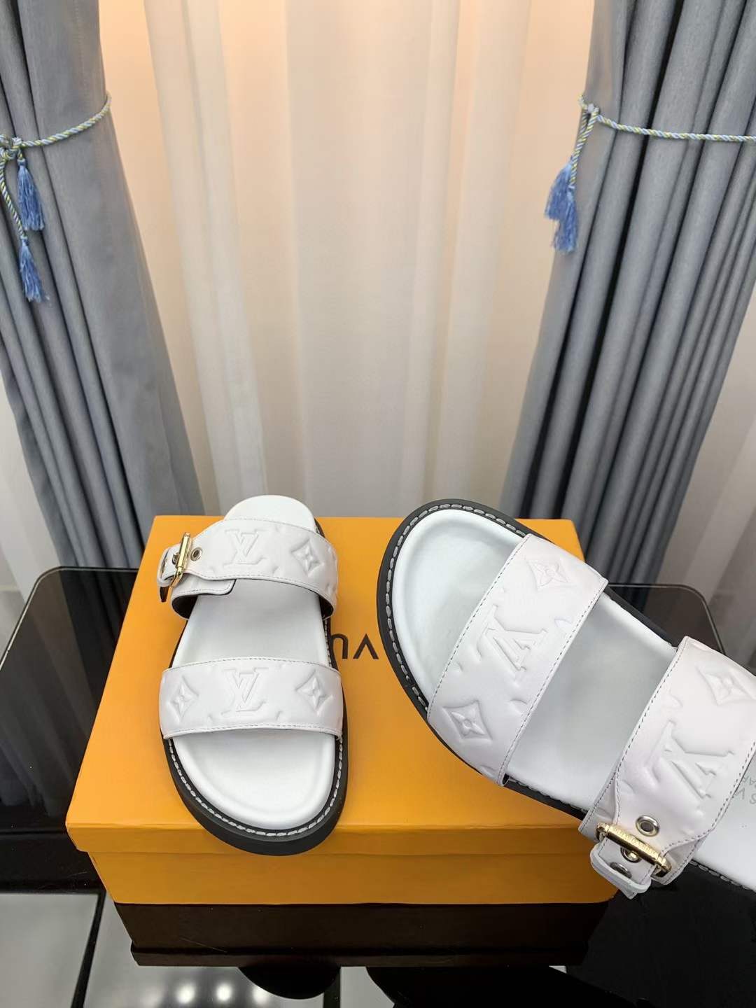 Copy Women Men L*ouis V*uitton Top Slippers