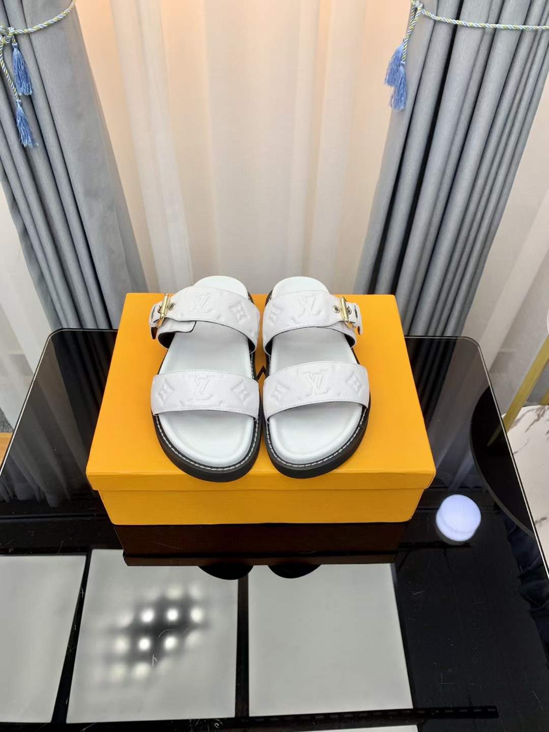 Copy Women Men L*ouis V*uitton Top Slippers