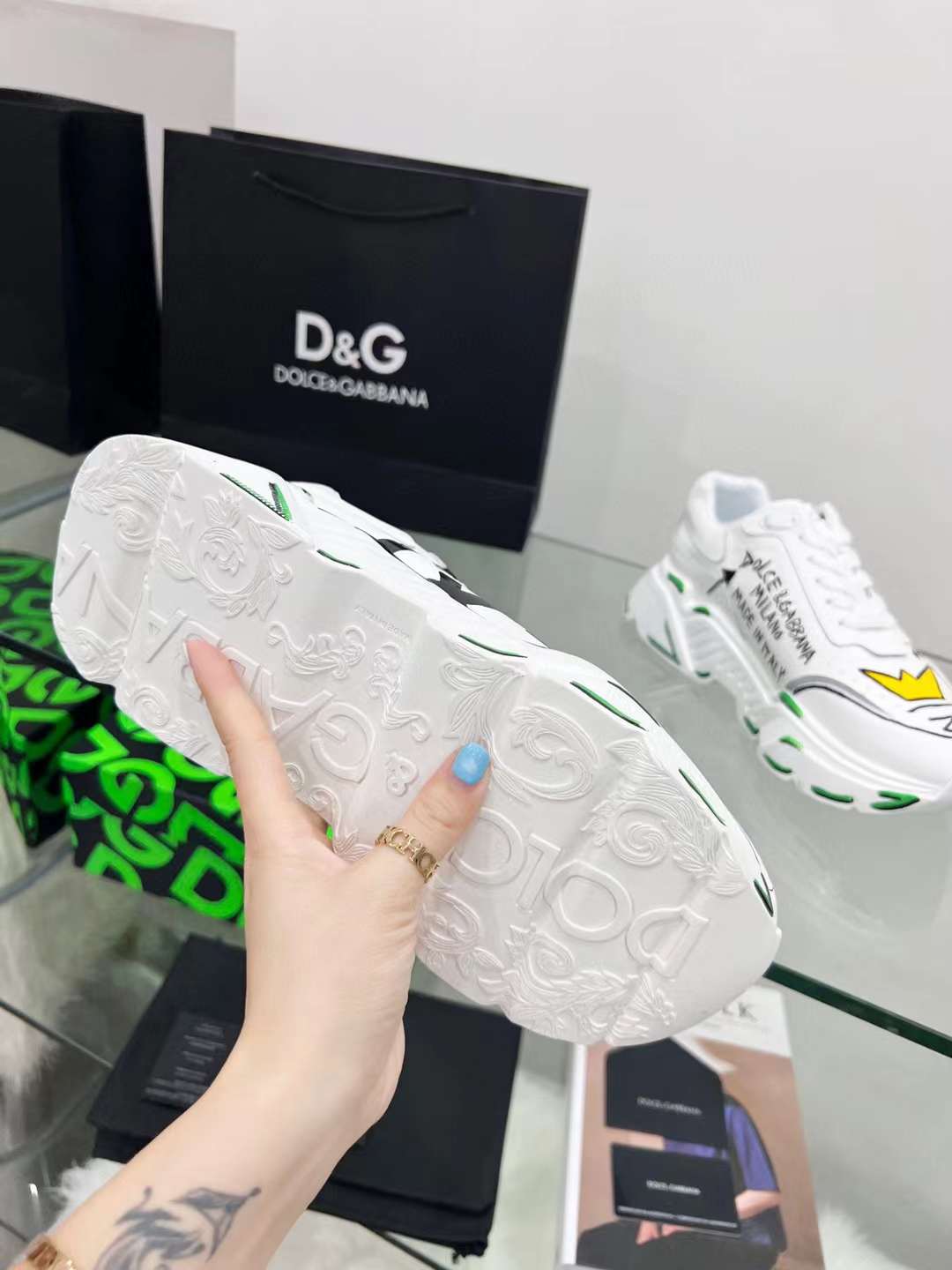 Men Women D*G Top Sneakers