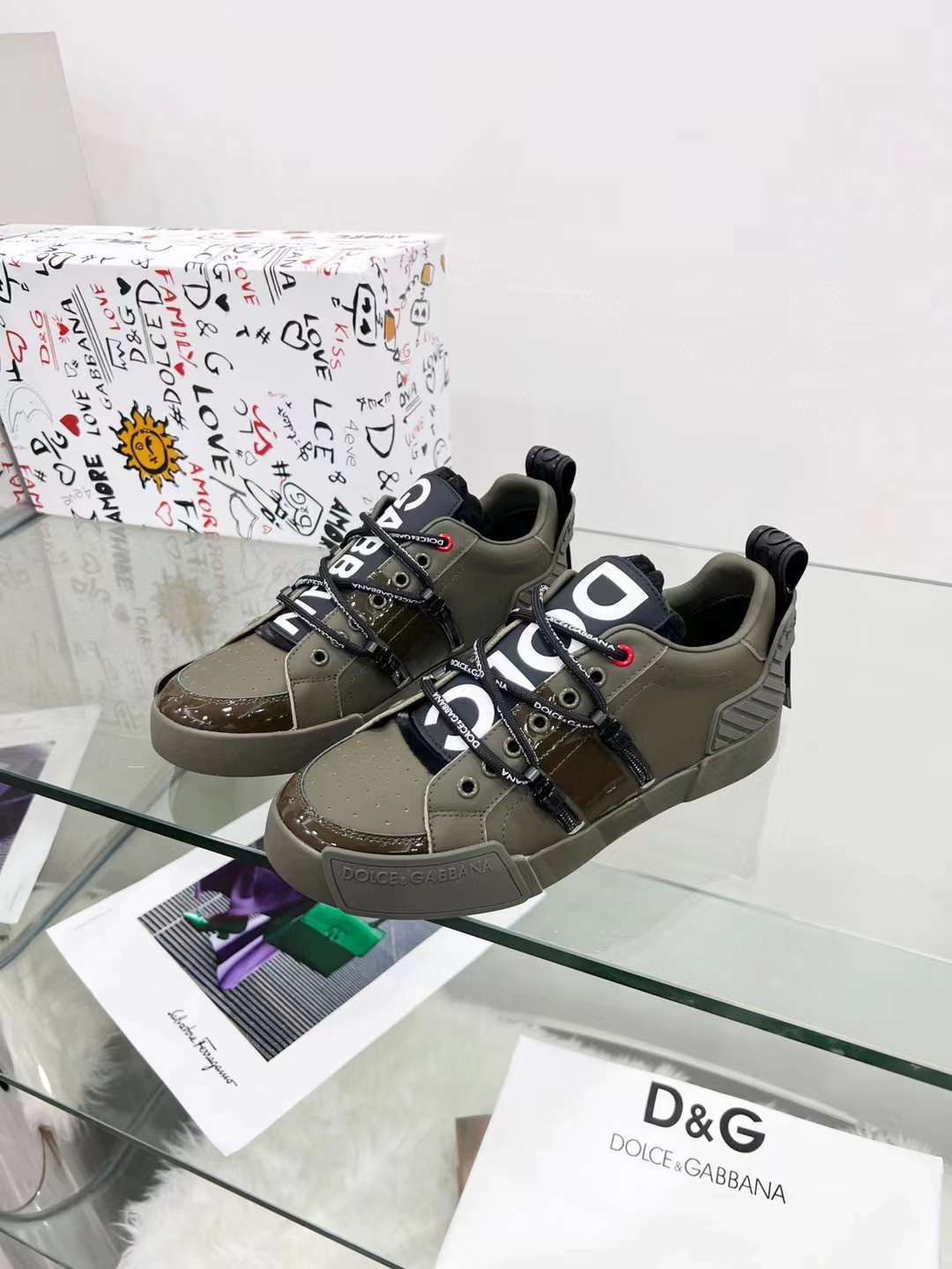 Men Women D*G Top Sneakers