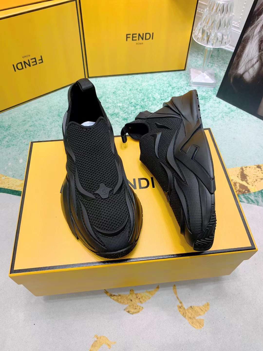 Men Women F*endi Top Sneaker ( )