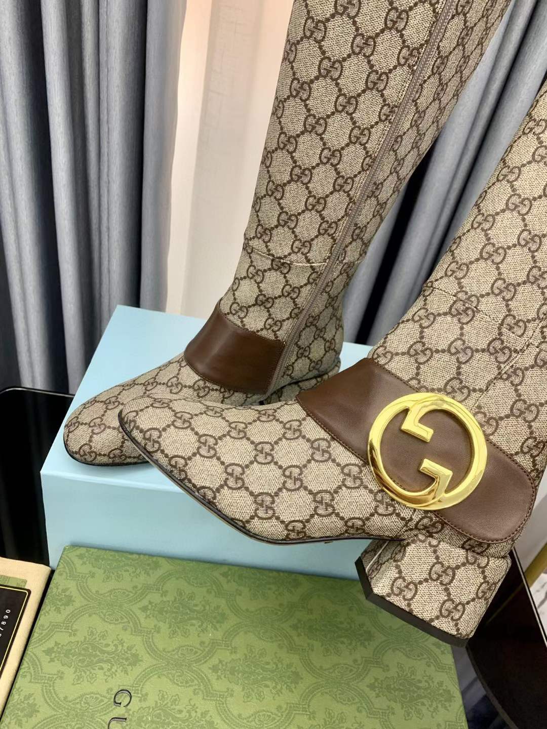 Women G*ucci Top Boots （）