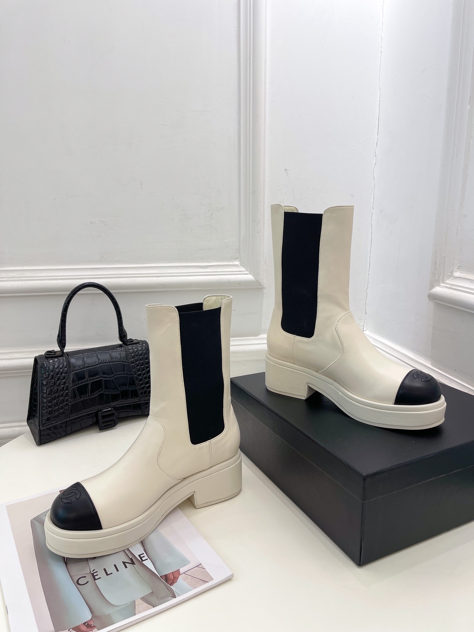 Women C*hanel Top Boots Maikesneakers