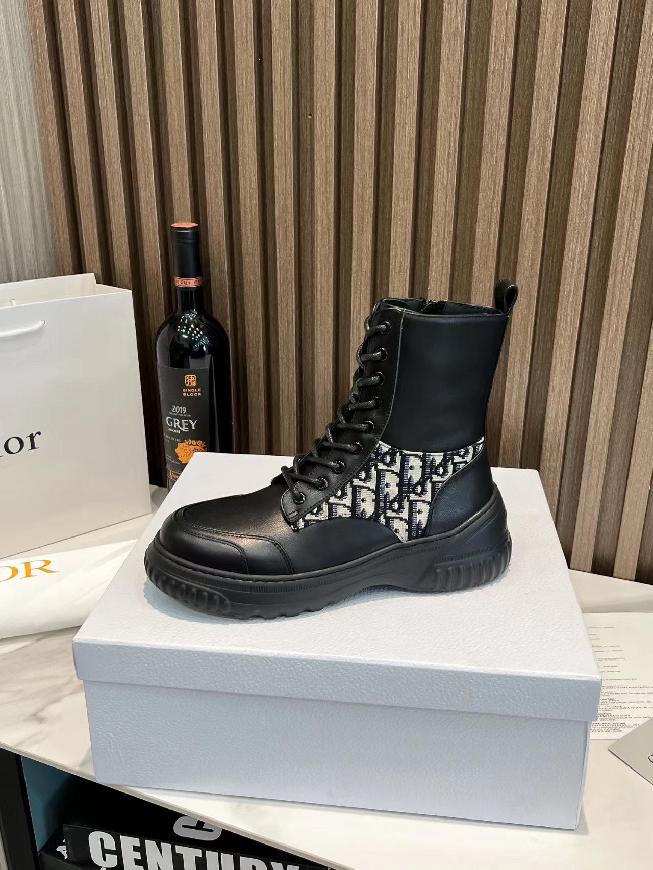 Women D*ior Top Boots Maikesneakers