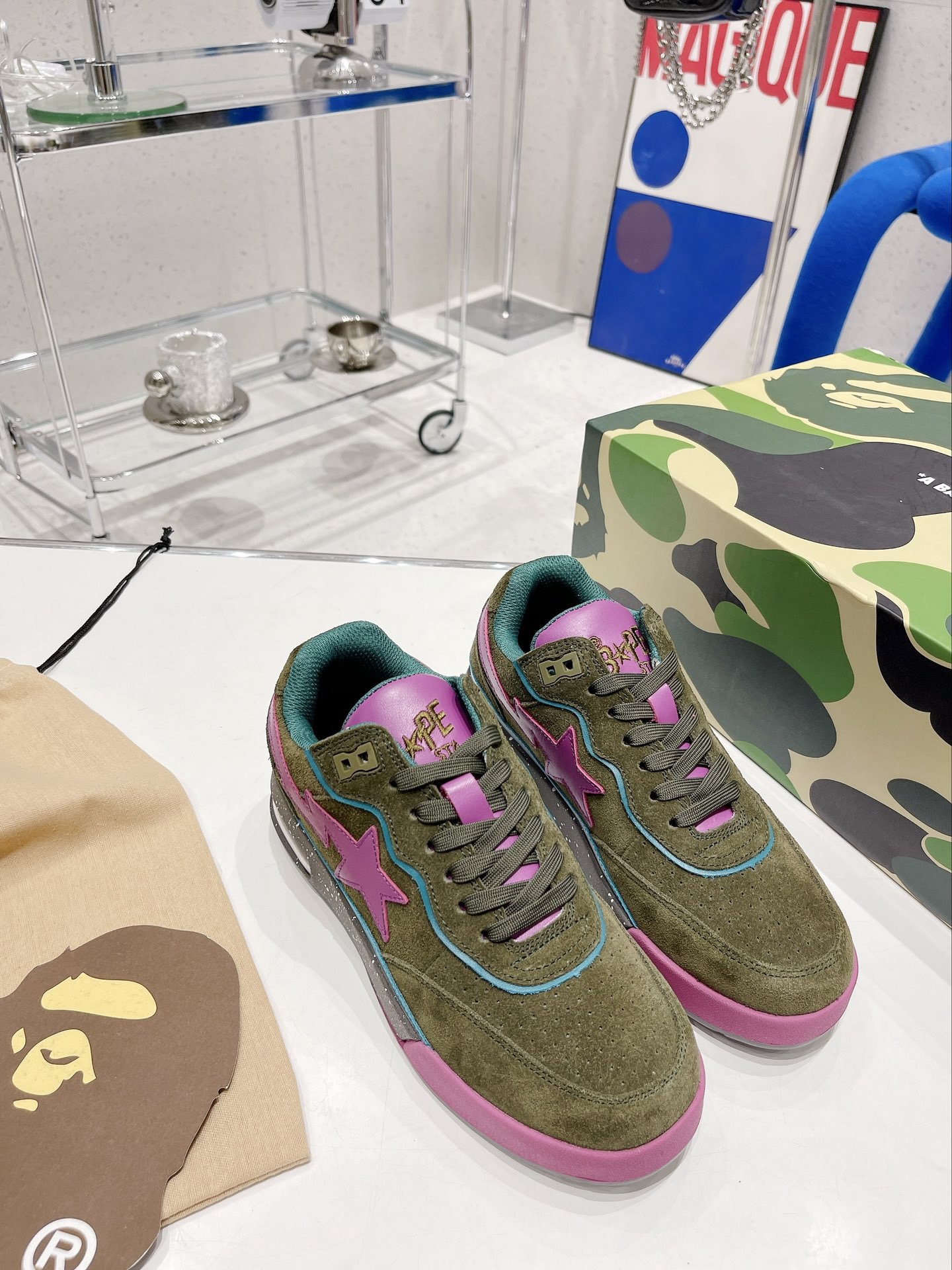 Men Women B*ape sta low Top Sneaker