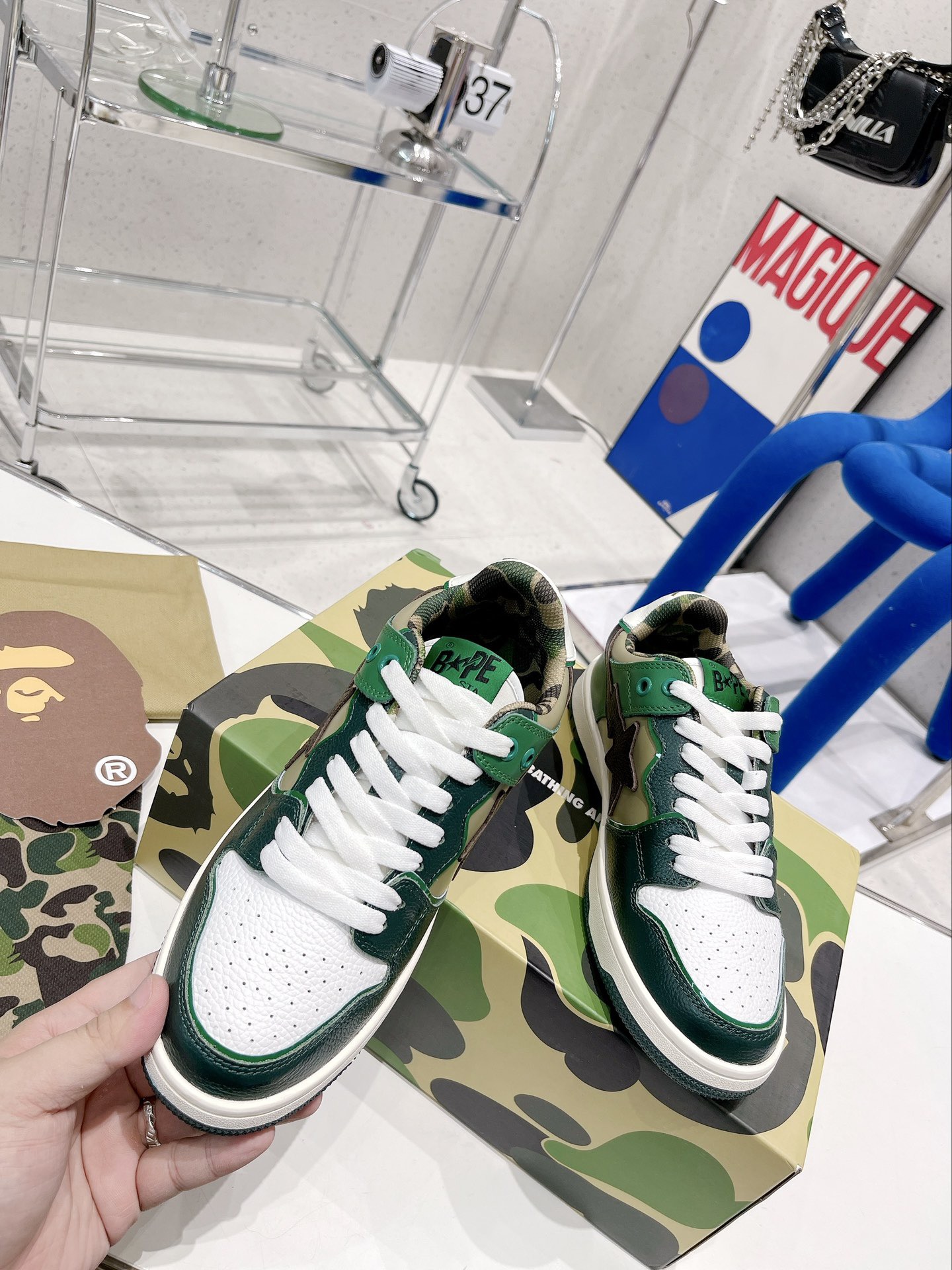 Men Women B*ape sta to low Top Sneaker