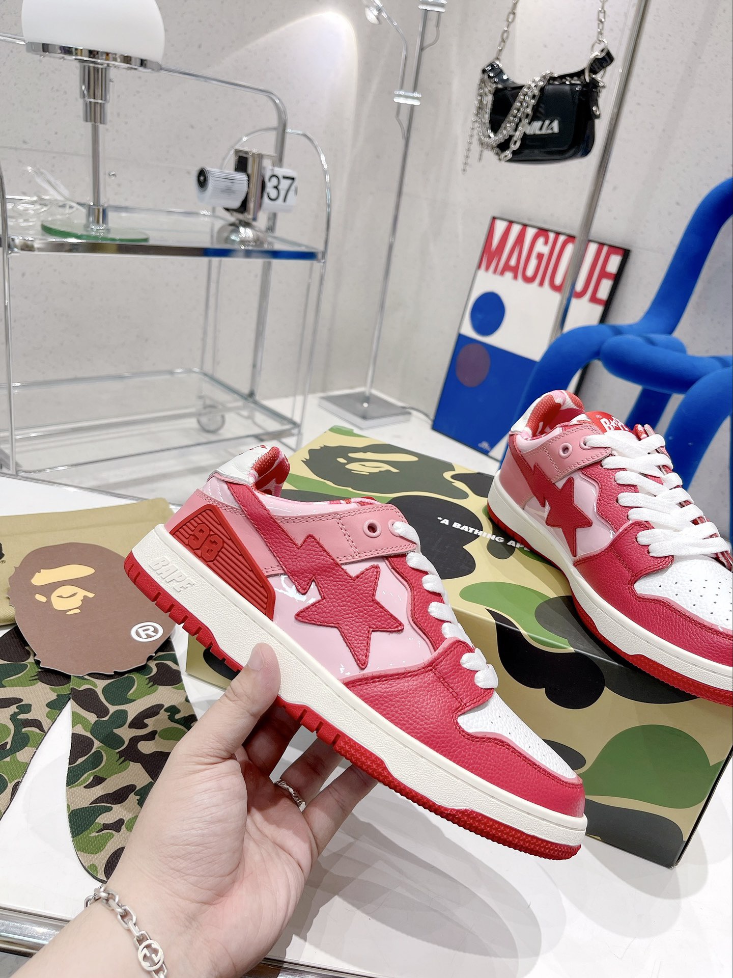 Men Women B*ape sta to low Top Sneaker