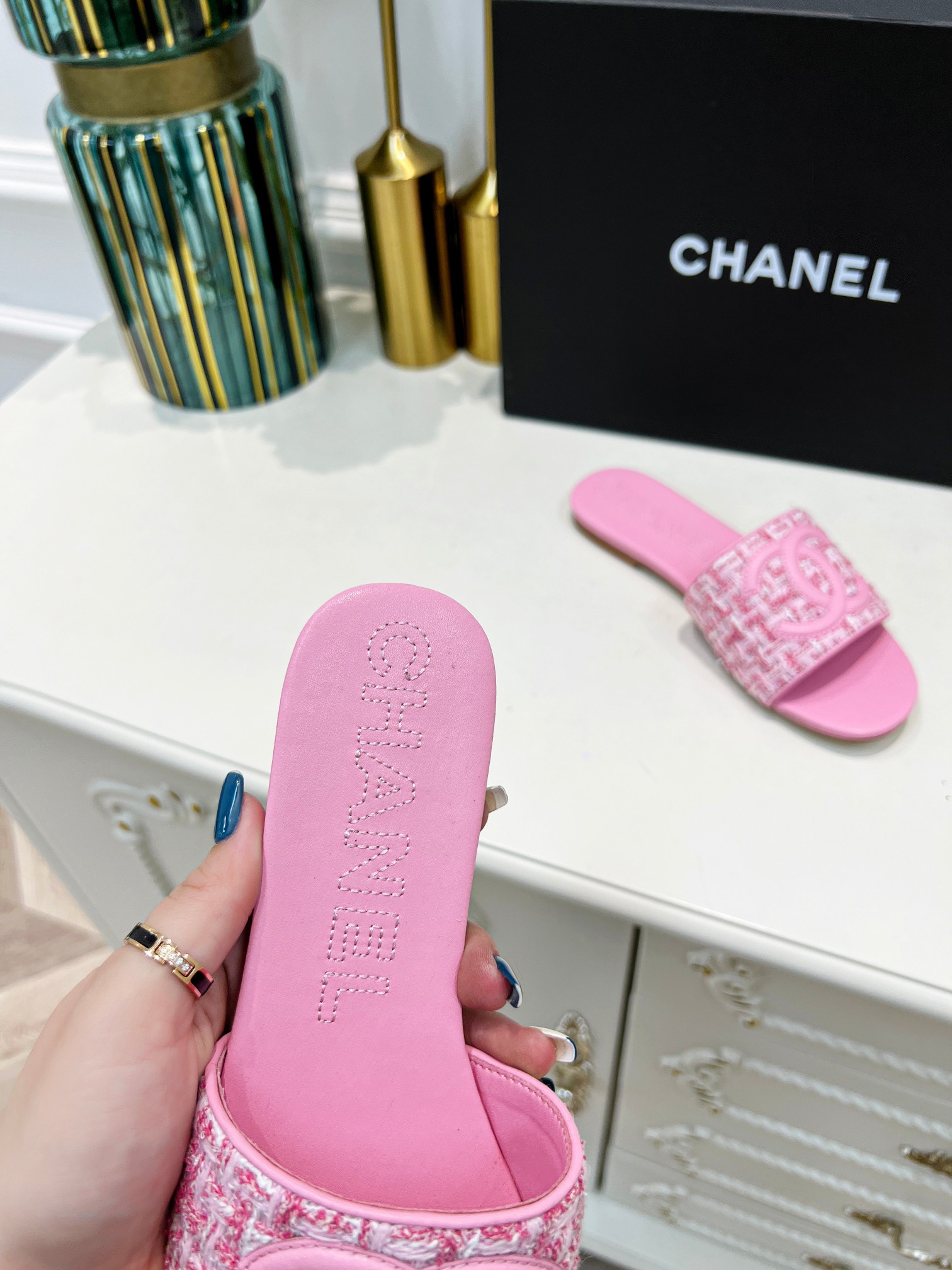 Women C*hanel Top Sandals