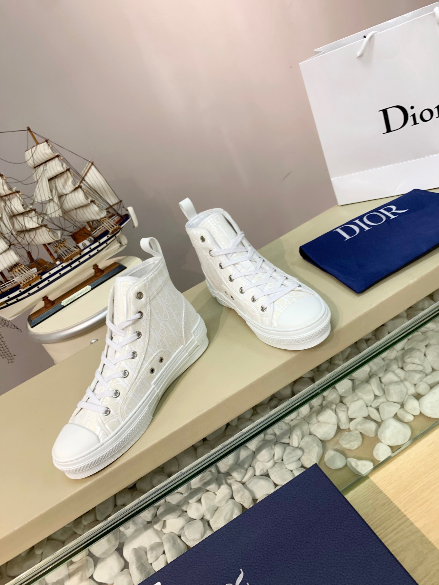 Men Women D*ior Top Sneakers