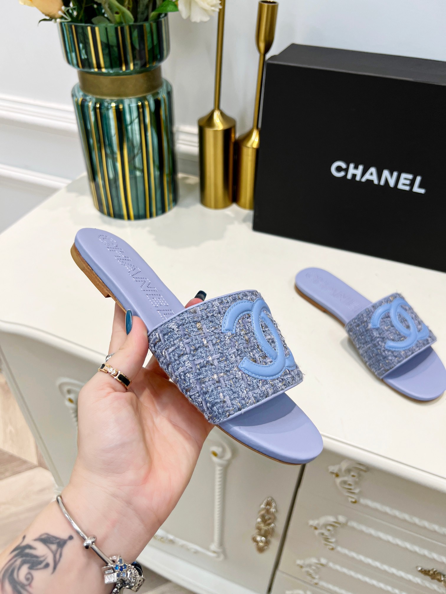 Women C*hanel Top Sandals