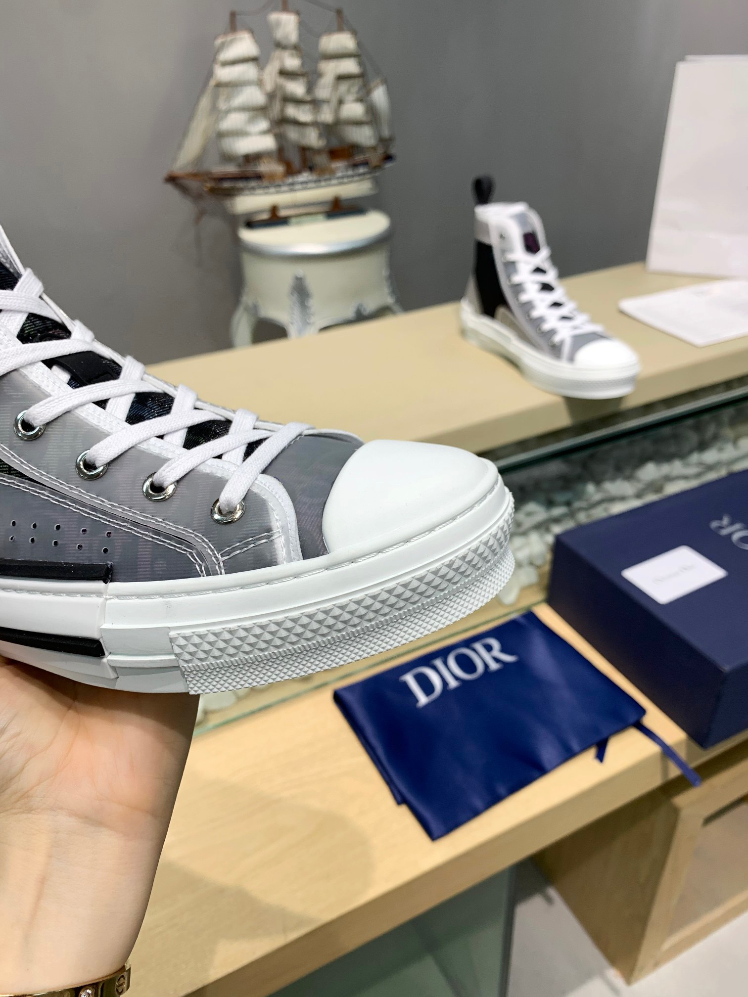 Men Women D*ior Top Sneakers