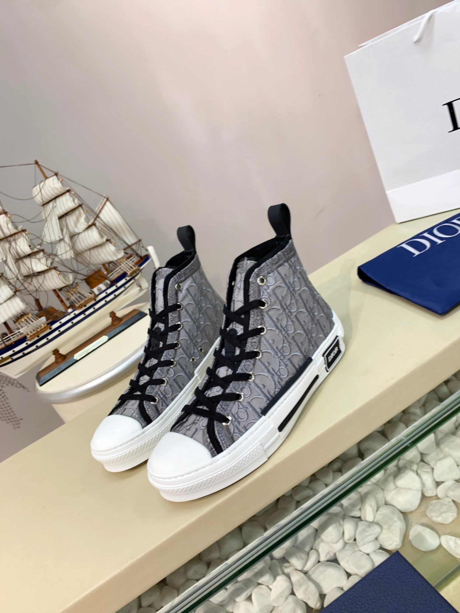 Men Women D*ior Top Sneakers