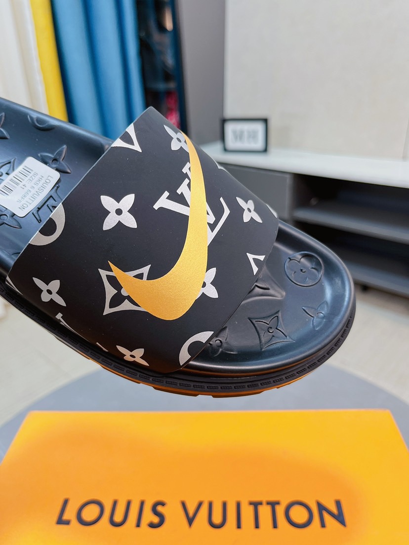 Men L*ouis V*uitton Top Slippers