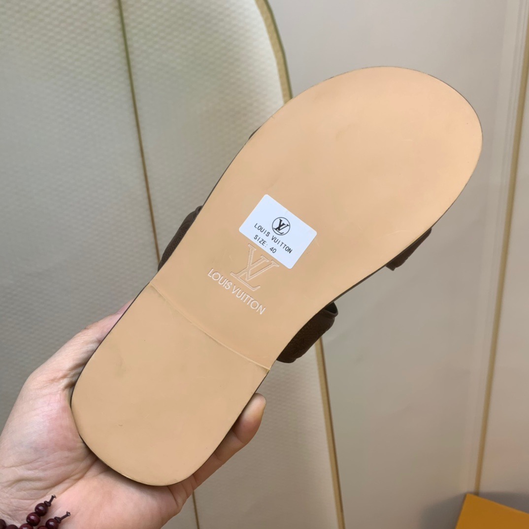 Men L*ouis V*uitton Top Slippers