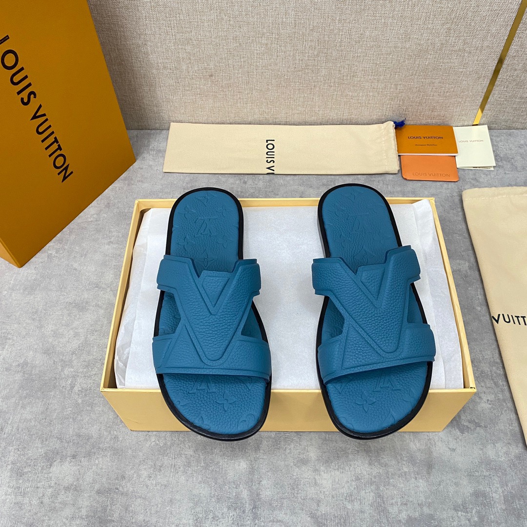 Men L*ouis V*uitton Top Slippers