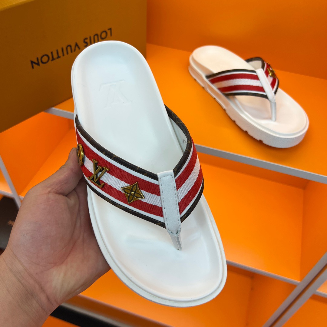 Men L*ouis V*uitton Top Slippers
