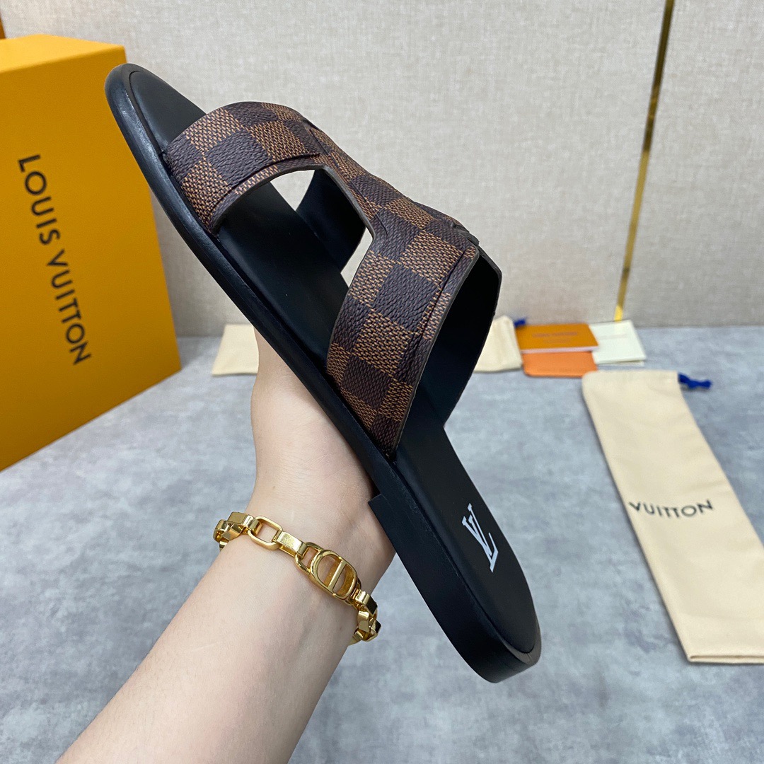 Men L*ouis V*uitton Top Slippers