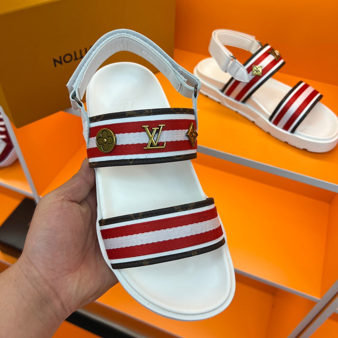 Men L*ouis V*uitton Top Slippers