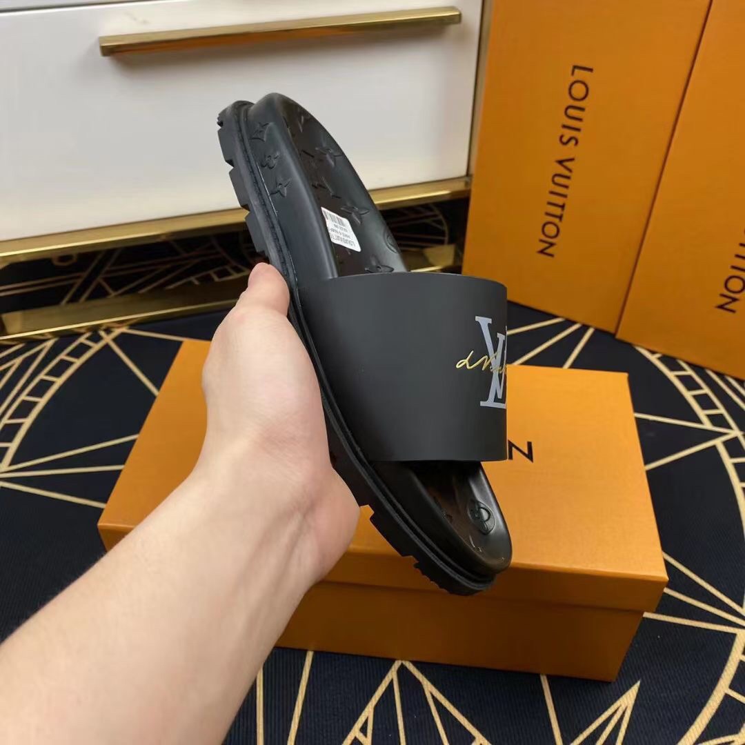 Men L*ouis V*uitton Top Slippers