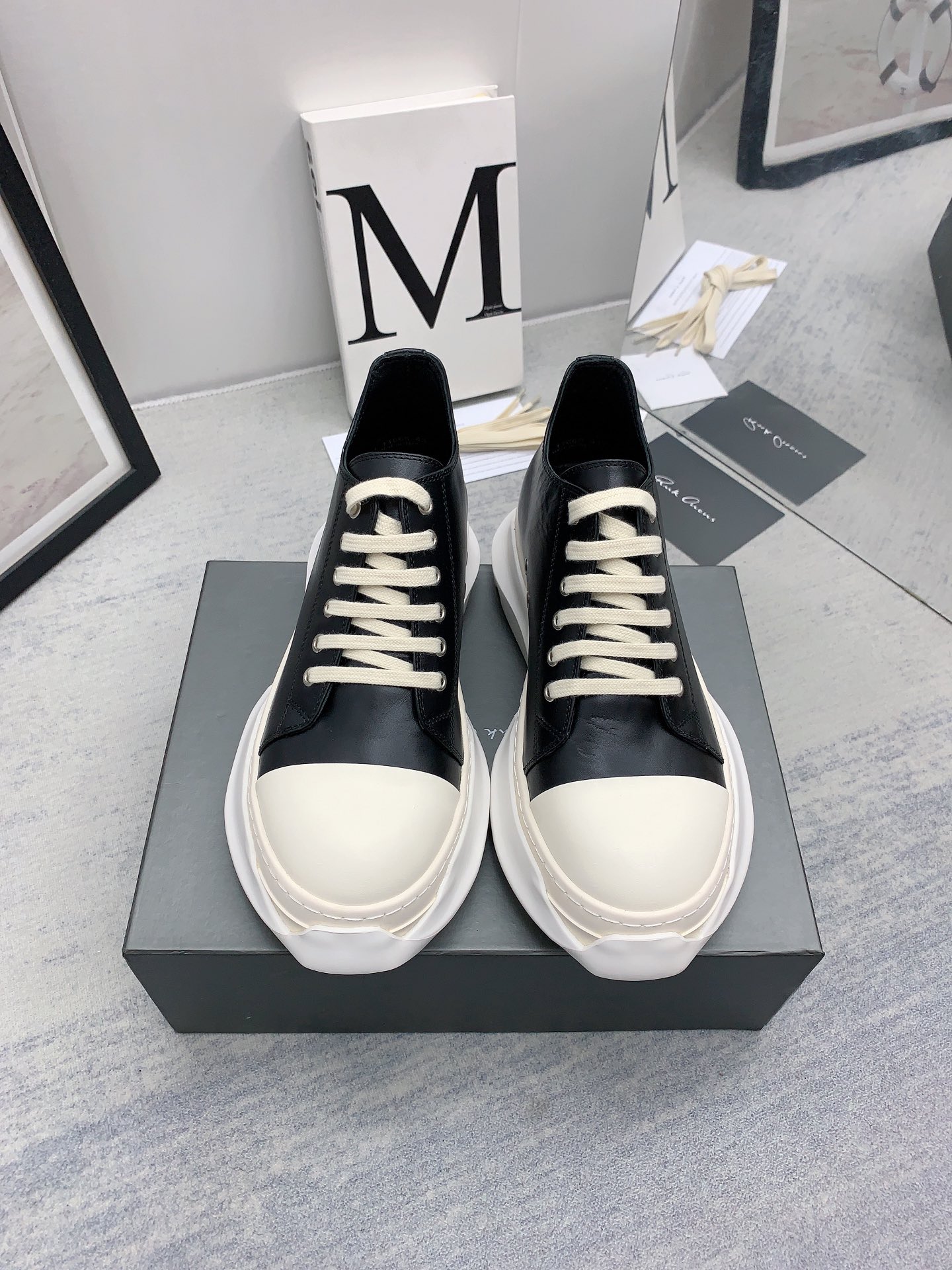 Men Women R*ick O*wens Top Sneaker