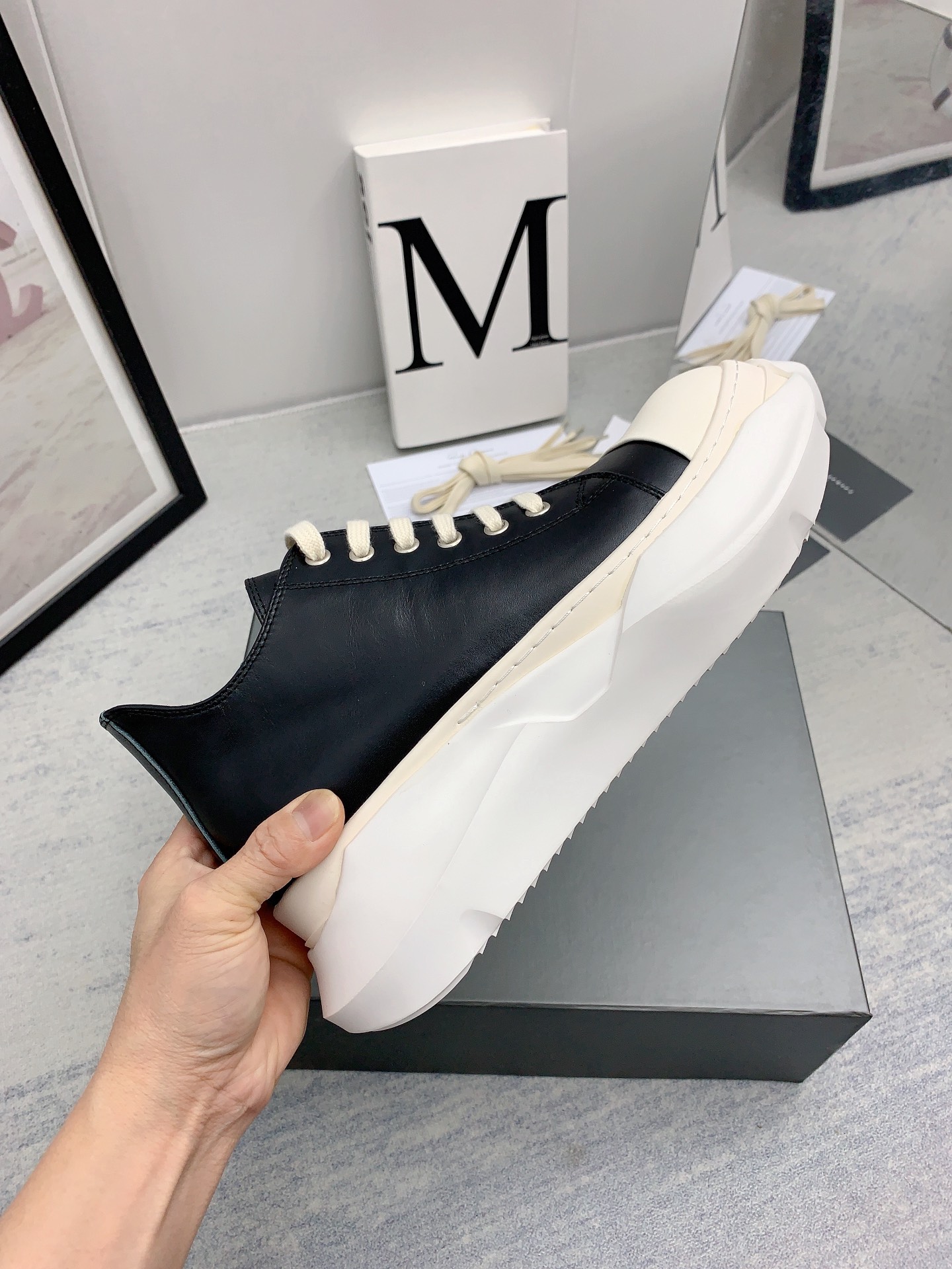 Men Women R*ick O*wens Top Sneaker