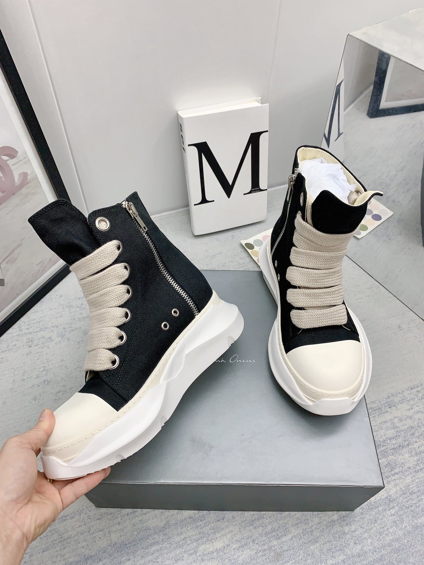 Men Women R*ick O*wens Top Sneaker