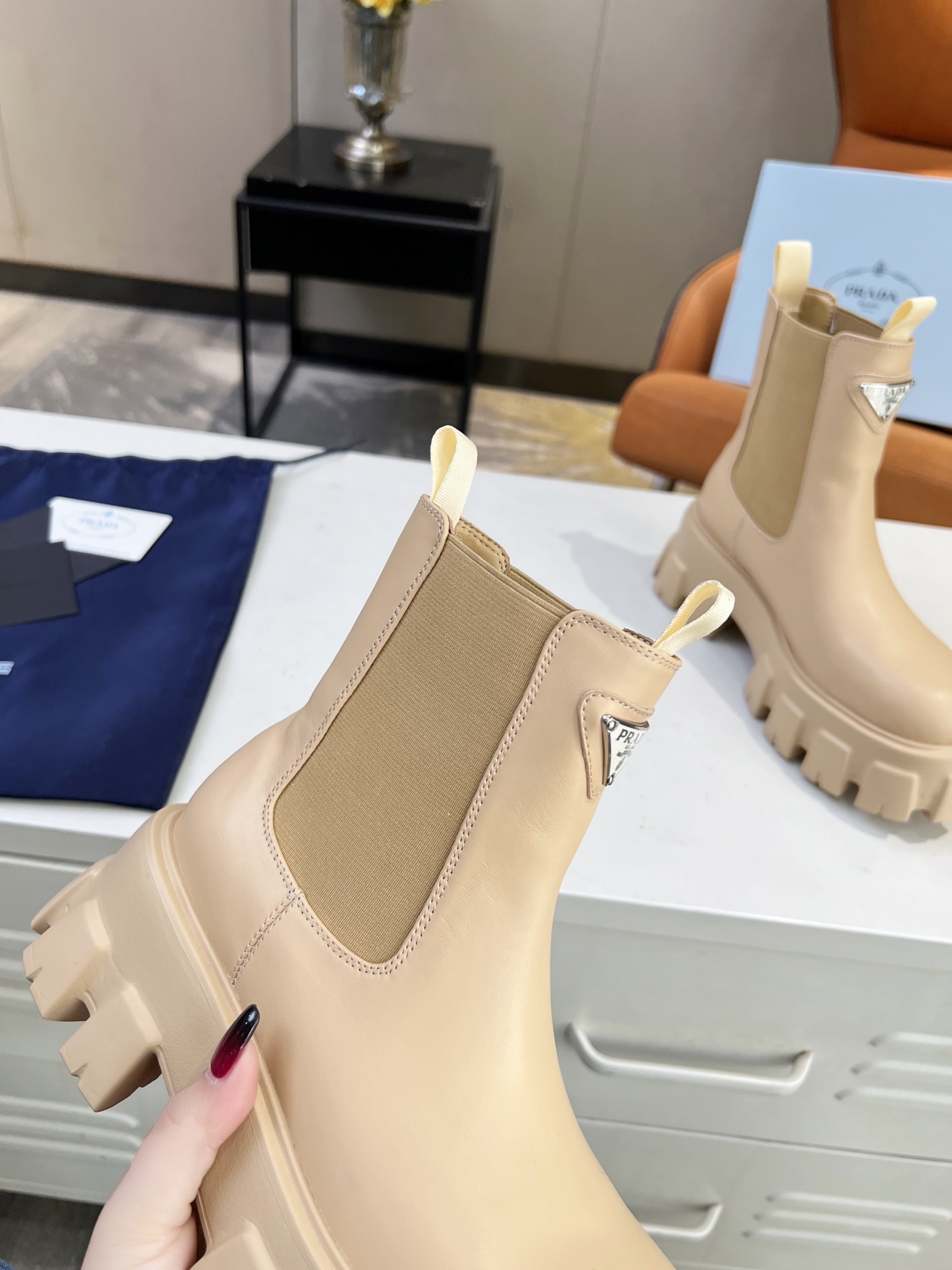 Women P*rada Top Sneakers