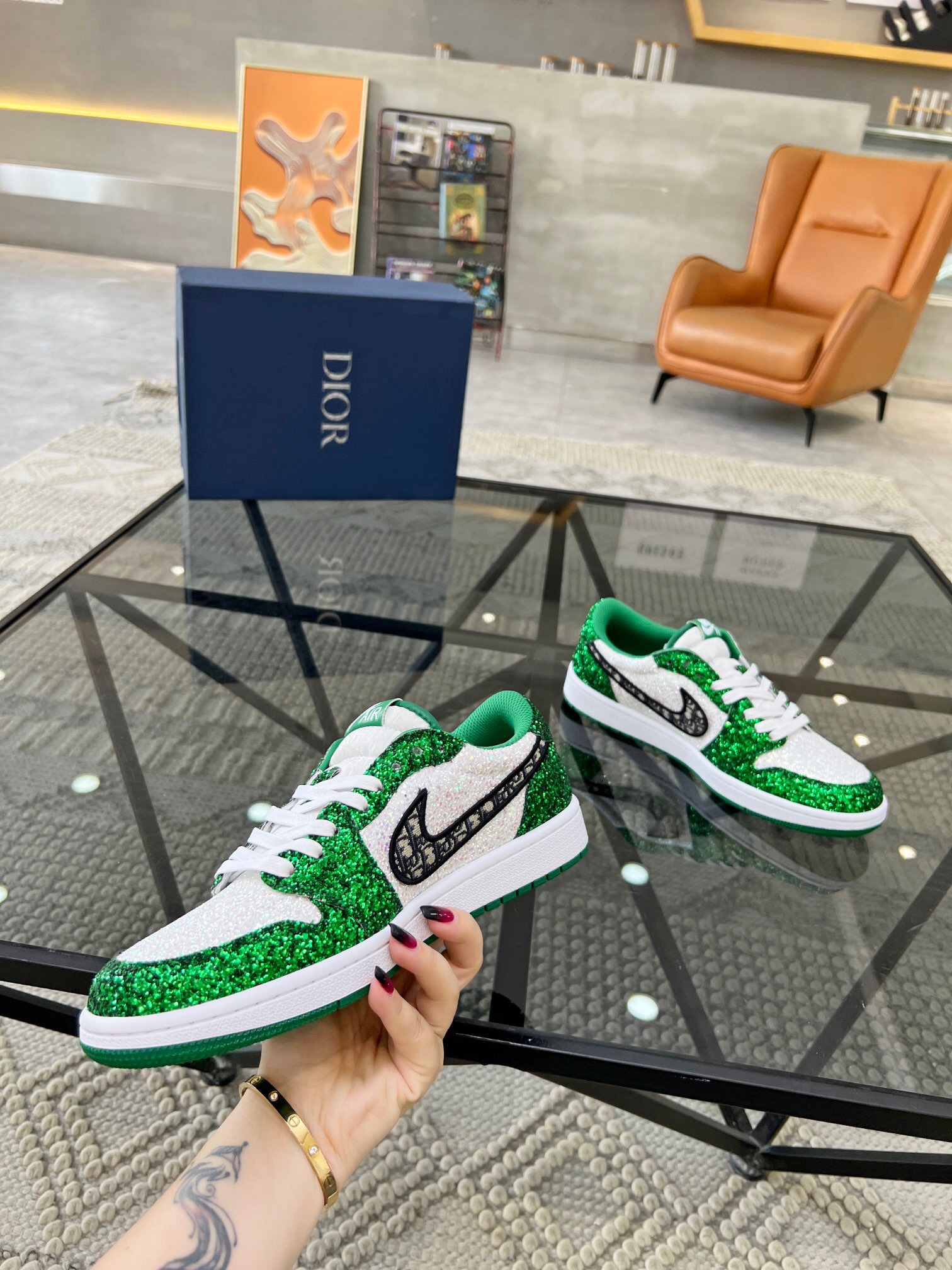 Men D*ior Top Sneakers