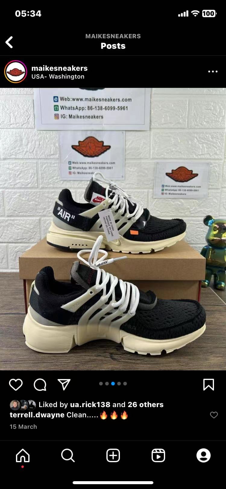 from Off White Nike Air Presto 2.0