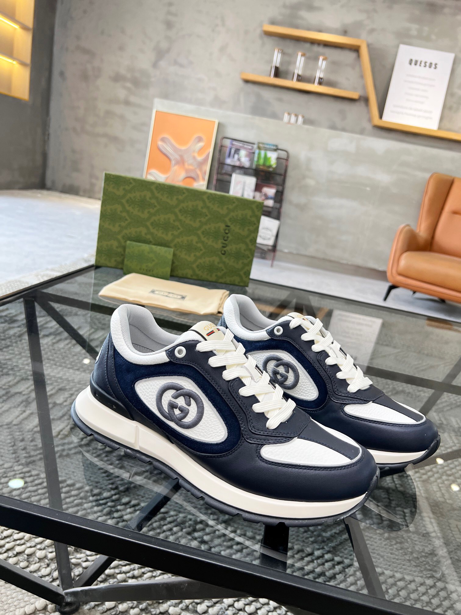 Men G*ucci Top Sneaker