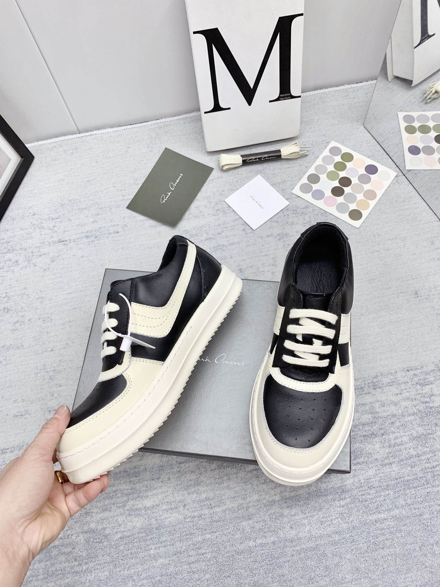 Men Women R*ick O*wens Top Sneaker