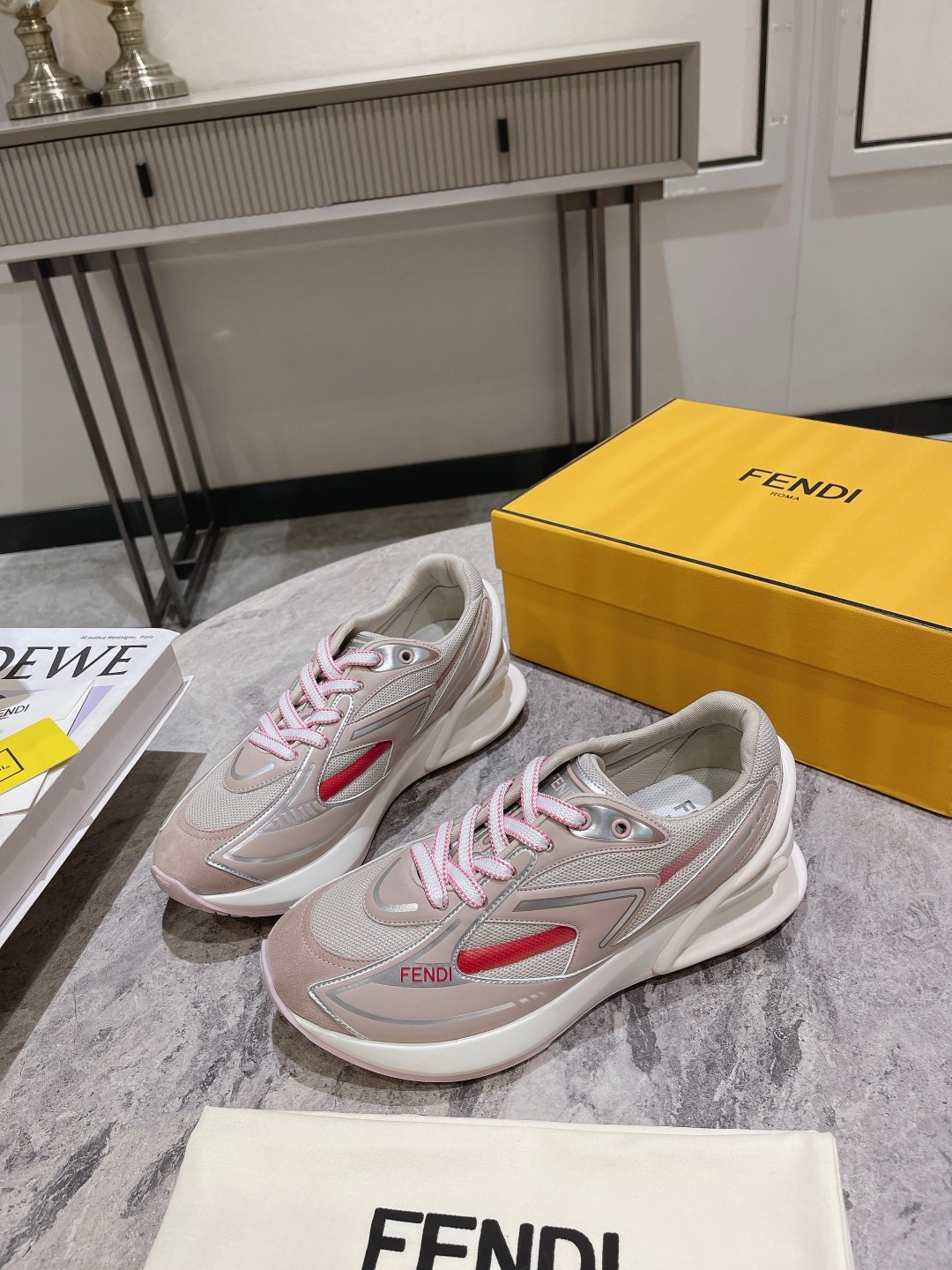 Men Women F*endi Top Sneaker