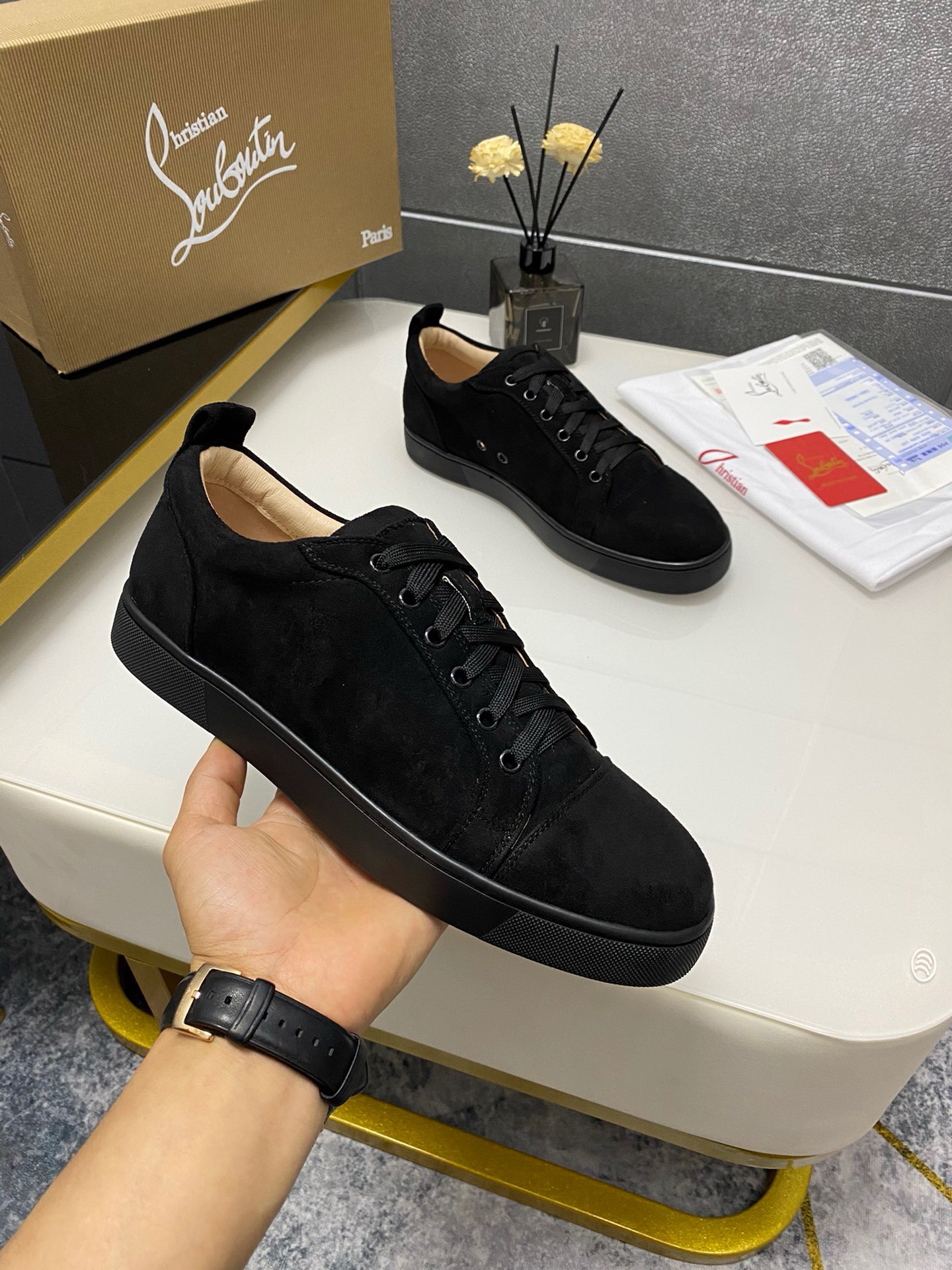 C*hristian ·Louboutin men women TOP sneakers