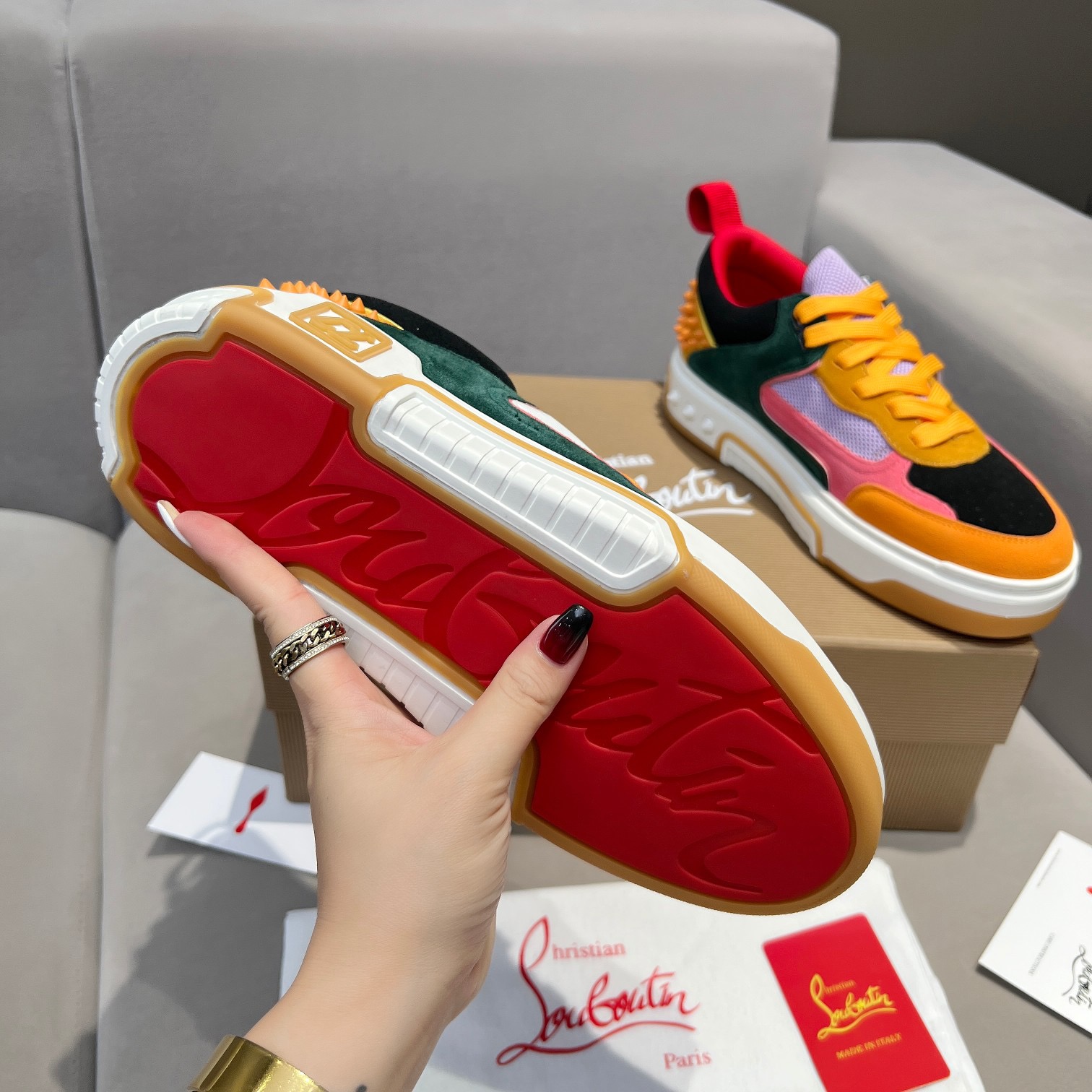 C*hristian ·Louboutin men women TOP sneakers