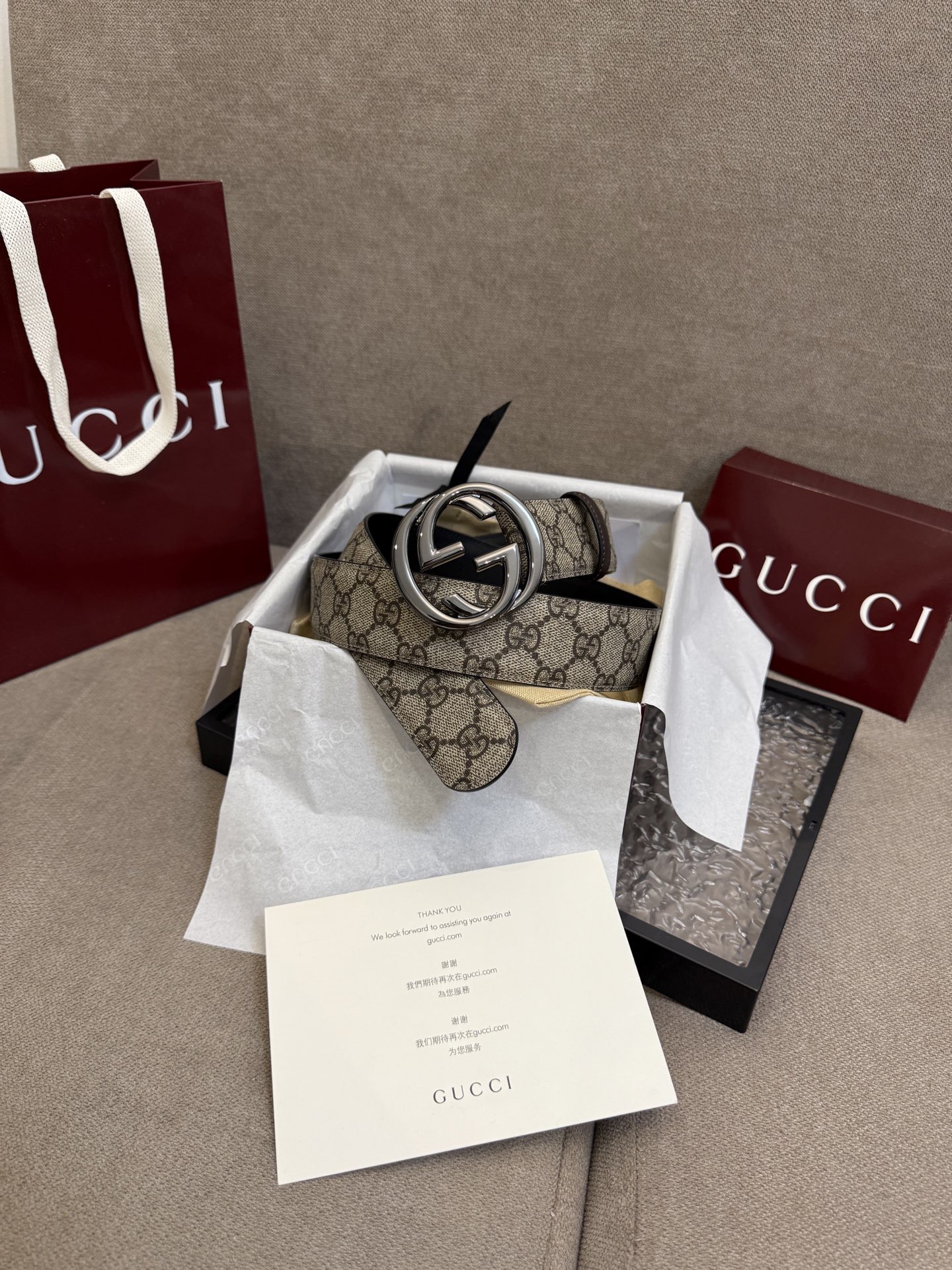 G*ucci Belts Top Quality 4cm