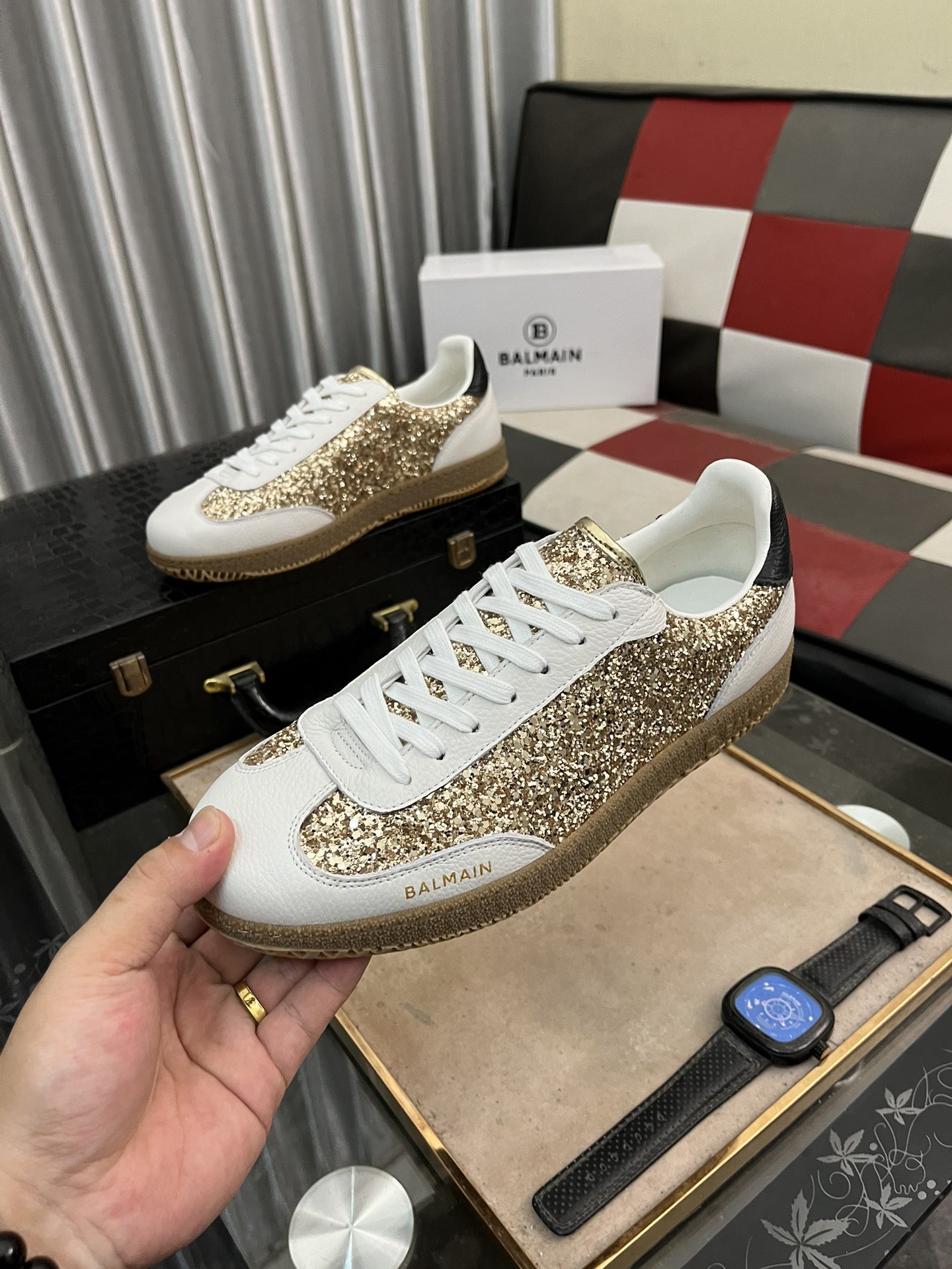 Women Men Top Quality B*almain shoes