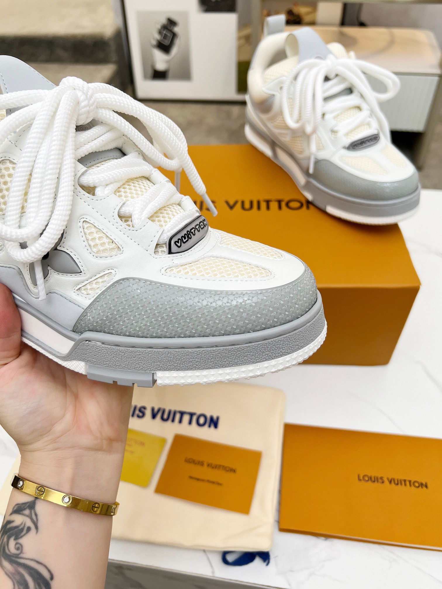 Men Women L*ouis V*uitton Top Sneaker L*V Trainer size 35-46