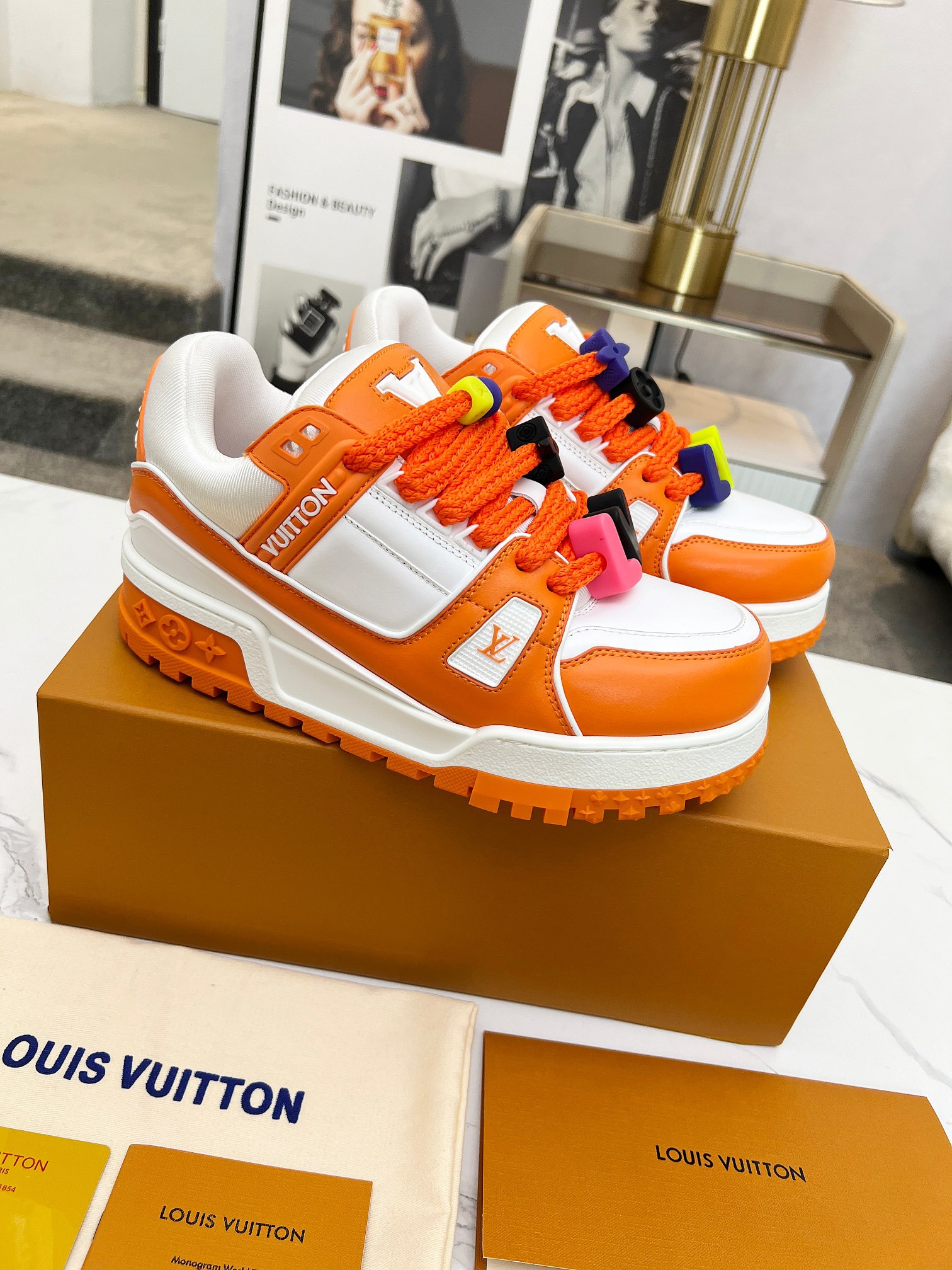 Men Women L*ouis V*uitton Top Sneaker L*V Trainer size 35-46