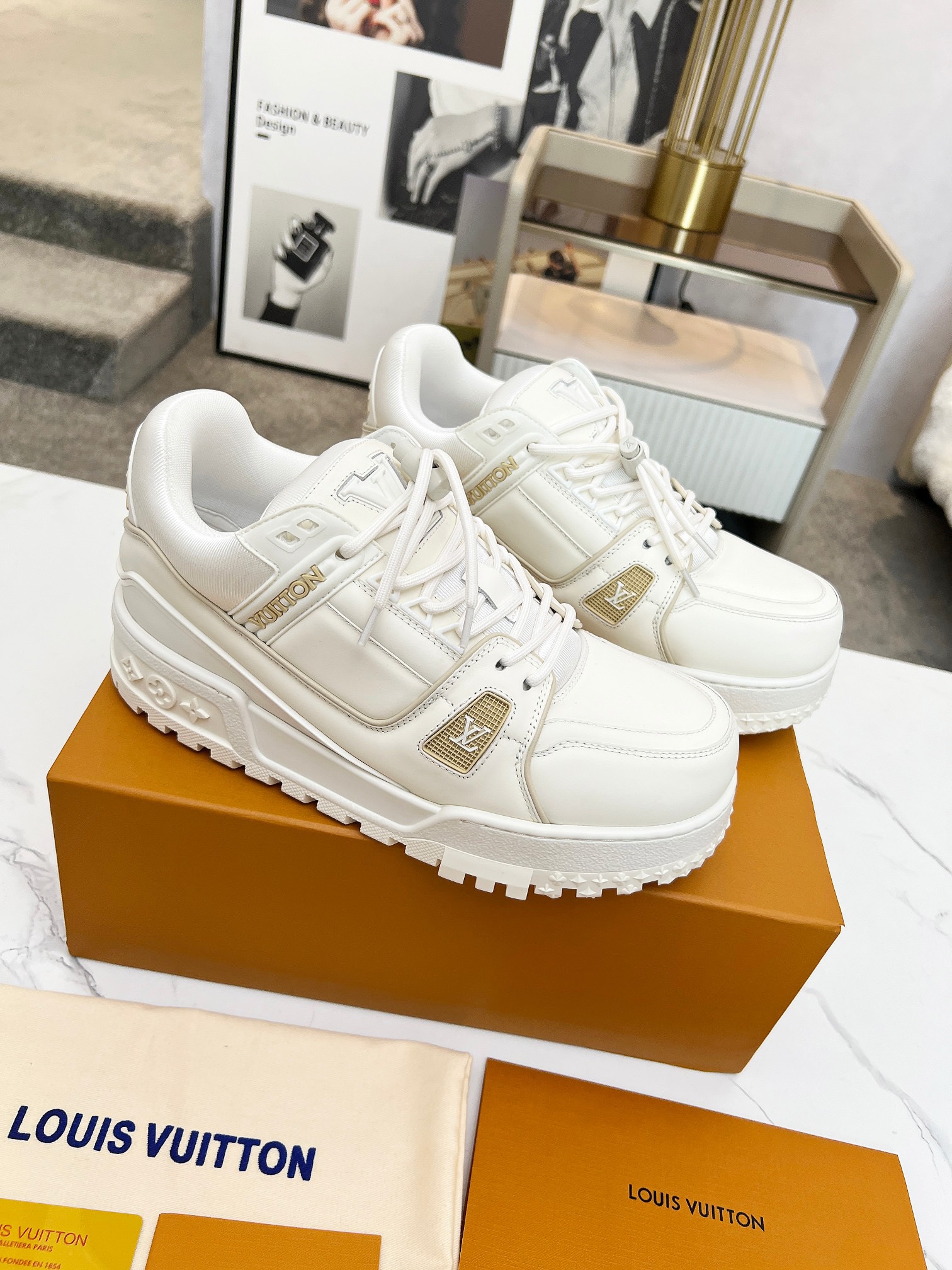 Men Women L*ouis V*uitton Top Sneaker L*V Trainer size 35-46