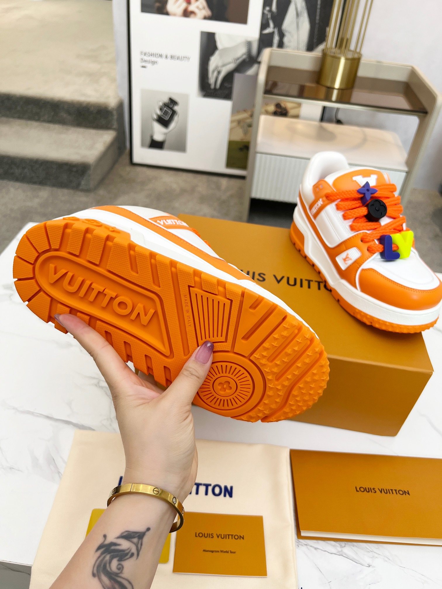 Men Women L*ouis V*uitton Top Sneaker L*V Trainer size 35-46