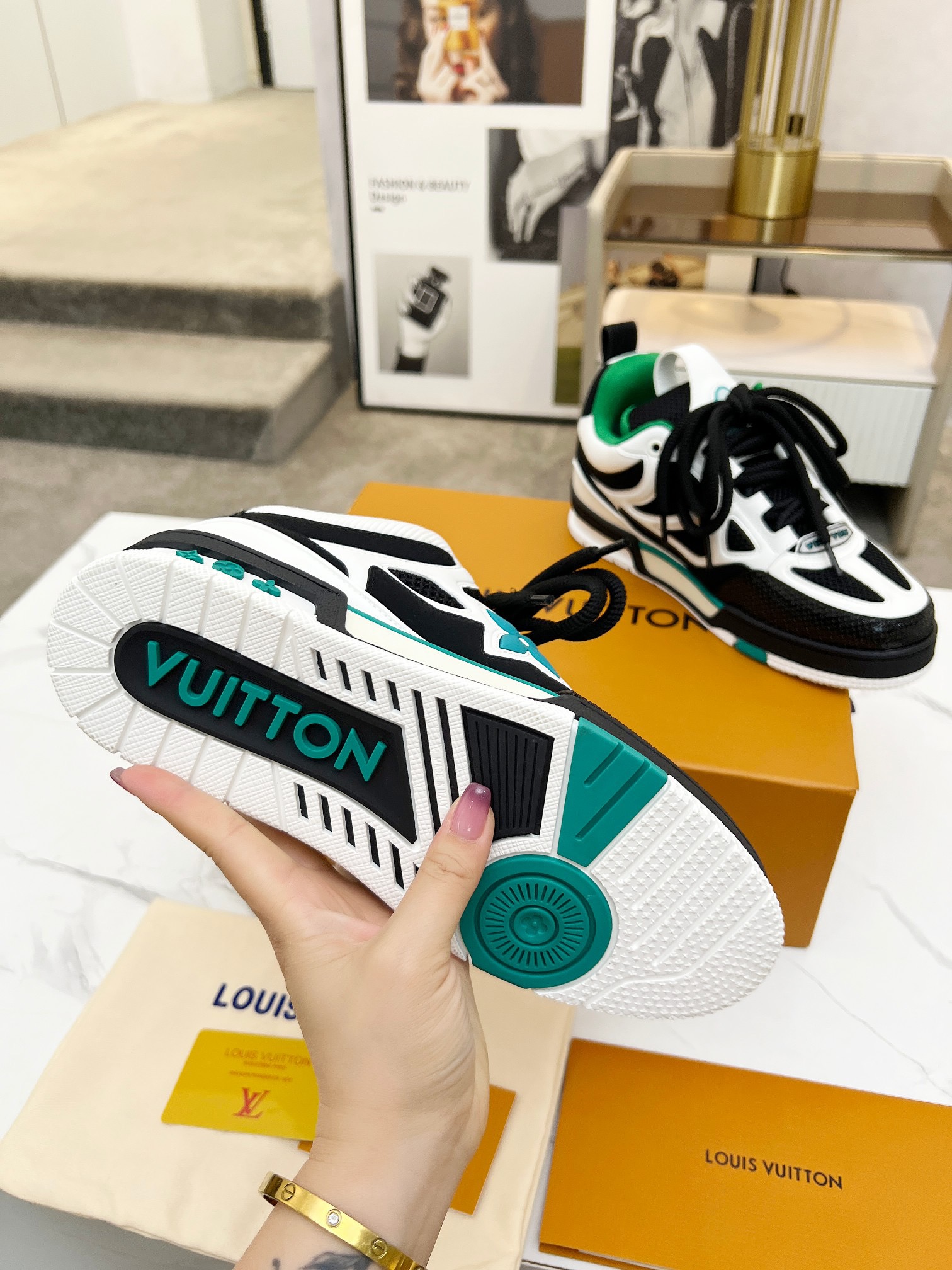 Men Women L*ouis V*uitton Top Sneaker L*V Trainer size 35-46