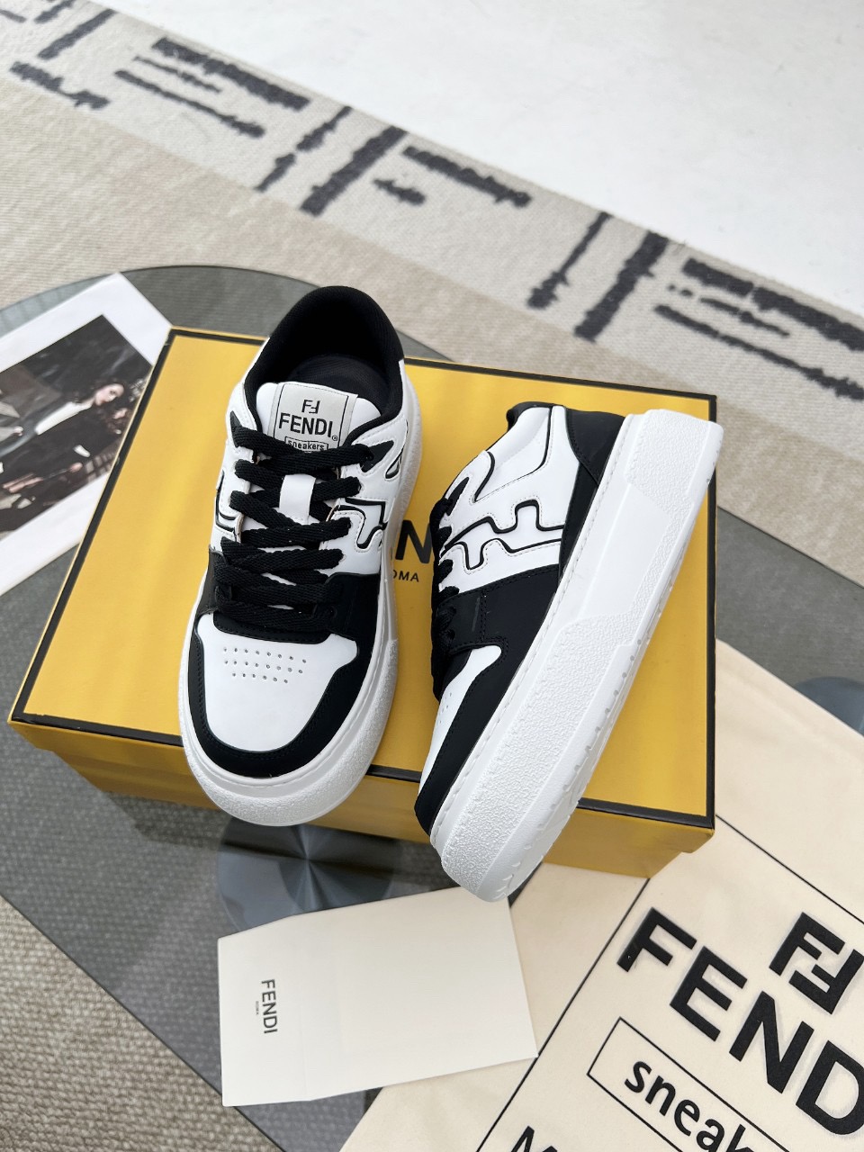 Men Women F*endi Top Sneakers size 35-46