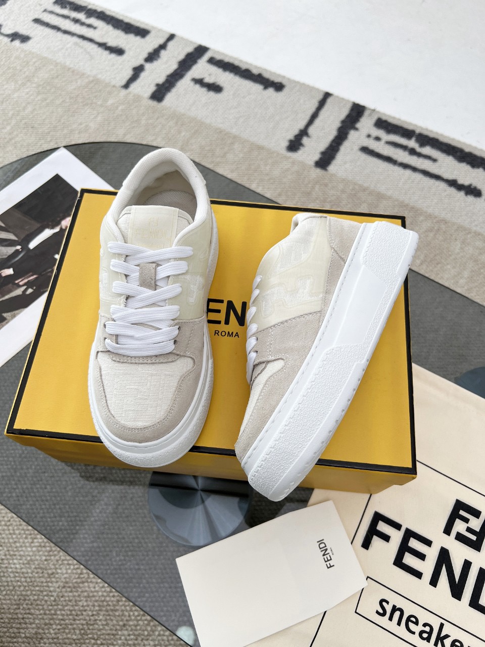 Men Women F*endi Top Sneakers size 35-46