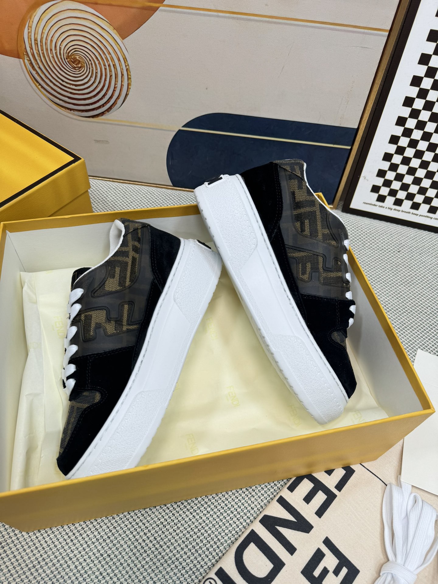 Men Women F*endi Top Sneakers size 35-46