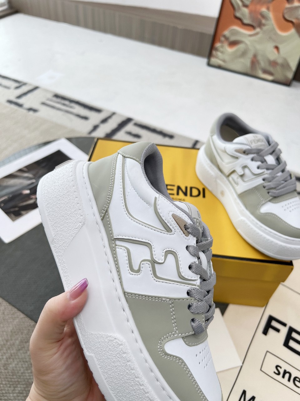 Men Women F*endi Top Sneakers size 35-46