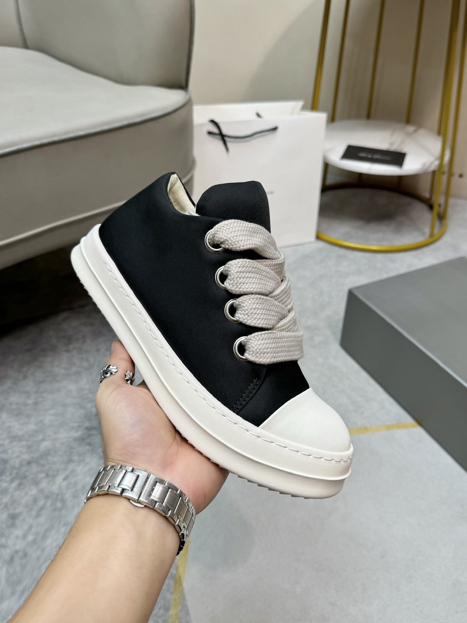 Men Women R*ICK OWENS Top SNEAKERS