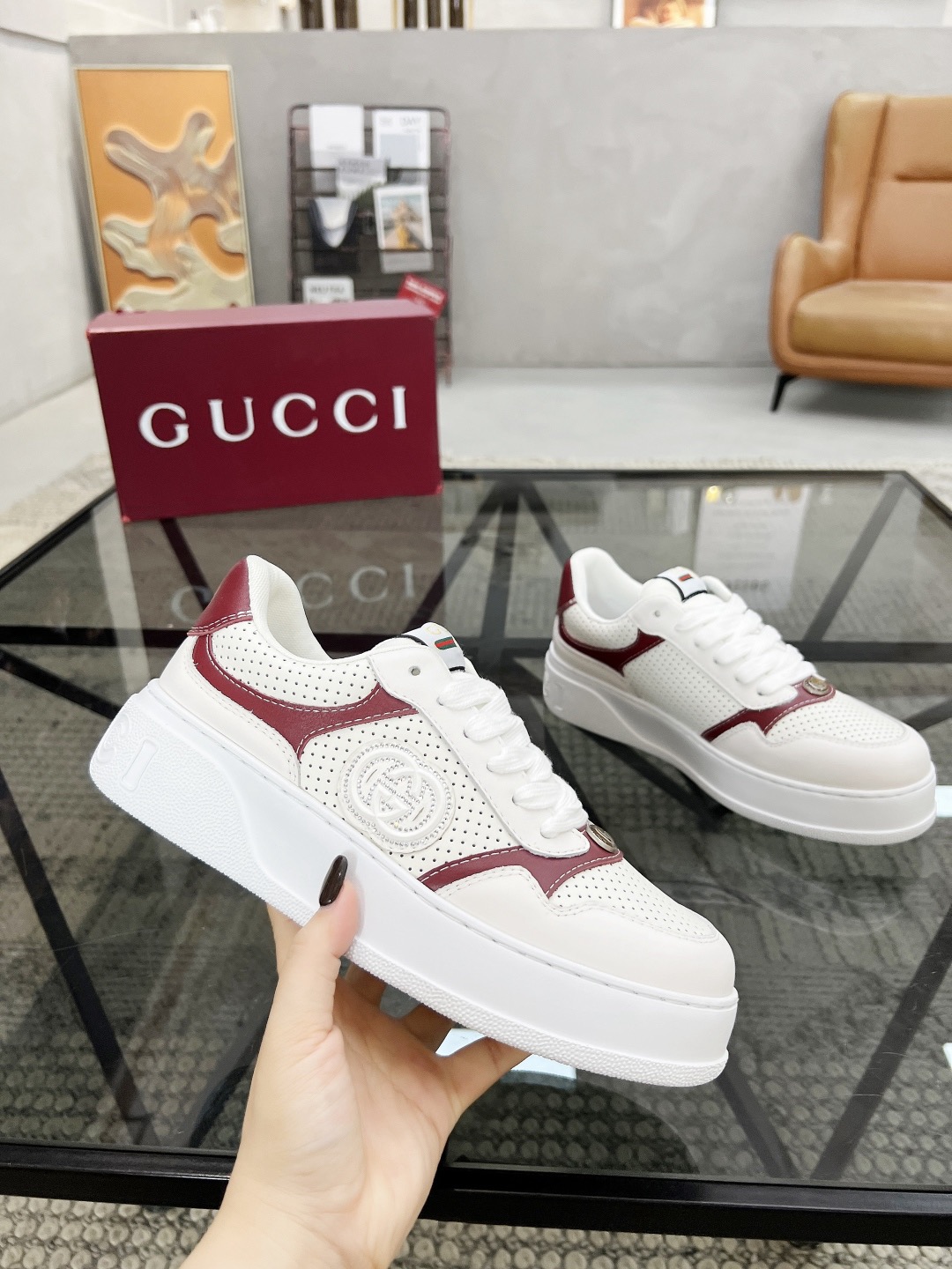 Men Women G*ucci Top quality 1:1 Sneaker size 35-46
