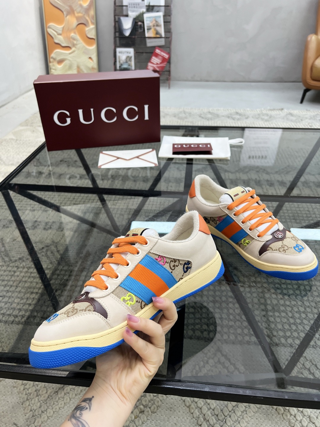 Men Women G*ucci Top quality 1:1 Sneaker size 35-46